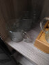 暢印 加厚耐熱玻璃杯子家用帶把泡茶水杯啤酒杯牛奶杯果汁杯茶杯六件套 玫瑰把杯 6只 曬單實(shí)拍圖