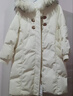 雪中飛氣質(zhì)高檔中長(cháng)款毛領(lǐng)加厚羽絨服女士2025新款保暖加厚寬松冬季外套 白色 S 155/80A 曬單實(shí)拍圖