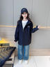 鴨鴨男女中大童三防羽絨服2件可拆卸羽絨內(nèi)膽三合一防水防寒外套童裝 綠色 120 建議110-120cm,體重38-45斤 曬單實(shí)拍圖