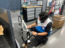 迪卡儂（DECATHLON）公路車EDR AF 105競速耐力鋁合金車架禧瑪諾帶車鈴 雪白 S - 166-173cm 曬單實拍圖