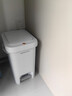 佳幫手腳踏垃圾桶10.4L家用腳踩+手按雙開(kāi)蓋廚房衛生間廁所客廳臥室帶蓋 曬單實(shí)拍圖