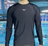 美津濃（MIZUNO）泳衣男運動(dòng)健身速干水母衣大碼長(cháng)袖防曬沙灘潛水沖浪服A1105黑L 曬單實(shí)拍圖