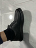 紅蜻蜓休閑皮鞋2025春季男鞋羊皮舒適系帶鞋商務(wù)牛皮鞋WTA15123 黑色 41 曬單實(shí)拍圖