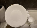松發(fā)瓷器陶瓷碗碟家用簡(jiǎn)約好韻純白碗盤組合碗碟套裝浮雕釉下彩餐具 好韻 58頭 曬單實(shí)拍圖