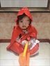 嫚璃萬圣節(jié)兒童小紅帽披風(fēng)死神斗篷格林女童話幼兒園cos服子表演裝 兒童款披風(fēng)【適合身高110-130CM】 曬單實(shí)拍圖