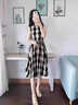 clotho Rennie品牌女裝小個子無袖連衣裙女中長款2025夏新款休閑收腰顯瘦A字裙 圖片色 M 曬單實拍圖