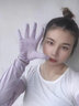 Tuban防曬手套女戶外開車專用長款冰絲薄款鏤空袖子騎行防滑護臂遮陽 薰衣紫 【手腕可脫 指尖開口】 曬單實拍圖