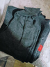 任朵保暖褲男秋冬棉質(zhì)高腰加肥加大棉褲中老年秋褲加絨加厚打底褲男 深灰色 大號155斤-175斤 曬單實(shí)拍圖