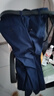 微羽軒西褲男職業(yè)直筒褲2022新款工作褲長(cháng)褲正裝上班工裝褲西裝褲 寶藍色西褲(男款) 3XL 曬單實(shí)拍圖