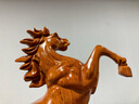 木雕馬擺件 實木紅木色馬到成功工藝品 木馬擺件開業(yè)喬遷禮物 A款：花梨木 躍馬成功 高30厘米 曬單實拍圖