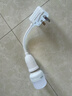 圣品頓 LED節(jié)能燈帶開關(guān)插電小夜燈床頭壁燈插座燈座插頭夜光看書喂奶燈 新款三插頭燈座+5W白光LED燈泡 曬單實拍圖