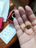 沙金耳環(huán)9轉運珠女款耳墜鍍金耳圈滿(mǎn)天星沙金耳飾送女友禮物 金幸運珠耳環(huán) 曬單實(shí)拍圖