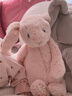 Jellycat花布邦尼兔動(dòng)物毛絨玩偶兔子玩偶兒童禮物娃娃生日新婚禮物 徹蕊（胭脂粉色） Medium 曬單實(shí)拍圖