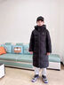 鴨鴨京東正品冰殼系列兒童羽絨服男童女童2025年冬季中大童裝加厚外套 青黑色 130 cm 曬單實(shí)拍圖