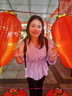 歐莎（OSA）V領(lǐng)七分袖襯衫女夏季高級感女士洋氣上衣收腰顯瘦休閑薄款襯衣 天藍(lán)色 XL 曬單實拍圖