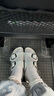 BIRKENSTOCK勃肯德國進口大扣女款牛皮革時尚簡約Arizona雙扣拖鞋 白色窄版1016826 39 曬單實拍圖