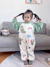 G.DUCKKIDS童裝女童睡衣秋冬季新款兒童家居服珊瑚絨小恐龍衣服寶寶連體睡袋 彩虹恐龍【法蘭絨】 90尺碼1~2歲【 80-90cm】 曬單實拍圖
