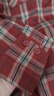 森馬（Semir）[商場(chǎng)同款]長(zhǎng)袖襯衫女中長(zhǎng)款oversize春2025格紋上衣101125105007 曬單實(shí)拍圖
