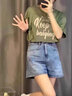 迪士尼（Disney）女大童短袖t恤夏季12-15歲女孩衣服高初中學(xué)生純棉半袖少女青少年 牛油果 2XL(建議130-150) 曬單實拍圖