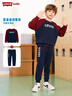 Levi's李維斯兒童套裝男女童套裝秋季新款套頭衛衣長(cháng)褲2件套衣服 深靛藍 160 /80 【建議身高158-170cm】 曬單實(shí)拍圖