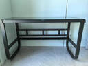 玥可得【送貨上門(mén)】鋼化玻璃電腦桌臺式家用書(shū)房書(shū)桌學(xué)習寫(xiě)字桌子 黑鋼化玻璃+黑架【贈送主機托】 120*60*75 曬單實(shí)拍圖