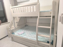 LINSY KIDS兒童床高低子母床上下鋪雙層床 床+梯柜+拖床+上下床墊 1.35*1.9m 曬單實(shí)拍圖