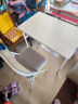 赛森电脑桌台式学生简易书桌家用可折叠桌写字桌出租房阳台化妆小桌子 桌椅组合（80*50单桌+折叠椅） 实拍图