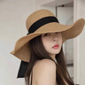 CHANEELR & KARITH防曬帽子女2025新款夏草帽防紫外線遮陽帽生日小眾禮物送女友老婆 駝色 均碼 曬單實拍圖