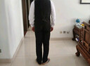 羅蒙西服套裝男士商務(wù)修身西裝男職業(yè)正裝小西服新郎伴郎結婚禮服外套 黑色雙扣【西服+西褲+襯衫】 4XL /190【160-175斤】+7件禮品 曬單實(shí)拍圖