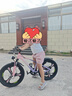鳳凰山地自行車(chē)男女變速山地車(chē)碟剎青少年兒童自行車(chē)學(xué)生單車(chē) 星際 粉紫【變速】后座+LED燈+三刀輪 22寸【適合130-170cm】 曬單實(shí)拍圖
