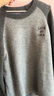 森馬（Semir）毛衣男25春絨感紅色針織衫撞色新年紅品套頭毛衫潮109125107101 曬單實(shí)拍圖