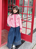木木屋童裝兒童毛衣女童針織開衫秋冬2025新款女孩上衣保暖中大童毛線衣 粉色毛衣 140 尺碼9~10歲【130-140cm】 曬單實拍圖