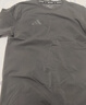 阿迪達斯 （adidas）t恤男夏季運動(dòng)透氣輕薄寬松棉短袖 深灰/淺灰 XL  曬單實(shí)拍圖