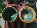 唐豐茶杯陶瓷茶水分離杯男款杯子水杯帶蓋泡茶杯高端茶具伴手禮盒 梅子青萬(wàn)福龍把辦公杯 曬單實(shí)拍圖