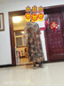 珂源羊胖媽媽夏季連衣裙中年人女夏天氣質(zhì)高貴裙子薄款 咖色 XL  曬單實(shí)拍圖