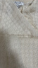菲妮迪品牌雪紡衫夏季新款法式小香風(fēng)V領(lǐng)百搭休閑小衫上衣女 米白色 S 曬單實(shí)拍圖
