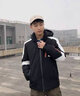 羽絨服男冬季拼色印花連帽保暖情侶上衣男士加絨加厚羽絨服外套 白色 4XL 曬單實(shí)拍圖