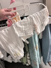 婧麒（JOYNCLEON）嬰兒口水巾毛巾純棉6層紗布小方巾柔軟兒童6條裝 30 Jyp171062 曬單實(shí)拍圖