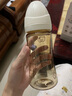 Grosmimi原裝進(jìn)口格羅咪咪新生嬰兒防脹氣奶瓶仿真母乳液態(tài)硅膠嘴PPSU耐摔 小熊白（適合3-5-6月+） 300ml 曬單實(shí)拍圖