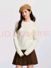 森馬（Semir）森柔毛衫|商場同款毛衣女圓領(lǐng)純色2024冬季絞花上衣101724107014 曬單實(shí)拍圖