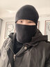 IMPRESSWITBalaclava巴拉克拉法帽復古保暖護耳針織防風(fēng)騎行面罩套頭毛線(xiàn)帽 黑色 均碼有彈性男女都可以戴 曬單實(shí)拍圖