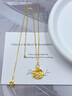 中國黃金（CHINA GOLD）黃金項鏈女士足金錦鯉蓮花吊墜純金國慶中秋節(jié)禮物送女友老婆 錦鯉蓮蓮吊墜約0.7g*配銀鏈【甄選禮盒】 曬單實拍圖