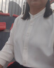 朗姿法式通勤設計感白色氣質(zhì)長(cháng)袖立領(lǐng)襯衫內搭上衣2025年秋季新款 米白色2 M 曬單實(shí)拍圖
