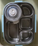 美廚（maxcook）316L不銹鋼飯盒 上班族注水加熱學(xué)生便當(dāng)餐盒分格餐盤大容量1.6L 北歐綠五格 配筷勺+湯碗 曬單實(shí)拍圖