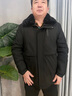 老爺車爸爸裝羽絨棉服男冬季新款棉衣加絨加厚防寒棉襖中老年男裝派克服 藏青色 L (175) 曬單實(shí)拍圖