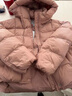 美力城暖天鵝泡芙羽絨服鵝絨女裝新款短款保暖外套百搭休閑 慕斯粉 M （110-120斤） 曬單實(shí)拍圖