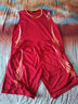 異星新款籃球服套裝比賽訓練服籃球衣背心男女兒童籃球服團購定制印號 613紅色 3XL碼數適合175-180CM 曬單實(shí)拍圖
