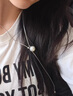DAISY DREAM可調(diào)節(jié)珍珠項(xiàng)鏈女小眾設(shè)計(jì)高級(jí)感秋冬毛衣鏈長(zhǎng)款流蘇吊墜新款頸鏈 珍珠流蘇項(xiàng)鏈 曬單實(shí)拍圖