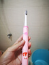 博皓（prooral）兒童電動(dòng)牙刷 智能聲波震動(dòng) 充電式兒童牙刷 7-14歲適用 T29 森林粉 曬單實(shí)拍圖