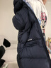 E·LAND KIDS衣戀冬季新品男女童松緊連帽多袋休閑羽絨服 Navy藏青色/59 130 cm 曬單實拍圖